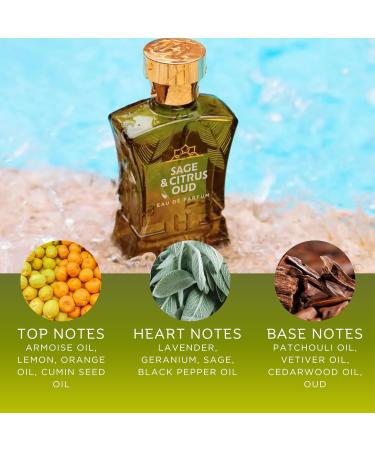 Sage & Citrus Perfume Oud Arabian Men's Cologne - Fresh & Woody Citrus Cologne for Men - Sage Oud & Patchouli Perfume for Men - Eau de Parfum for Men - Blended with Rare Exotic Notes - Buy Online on GoSupps.com