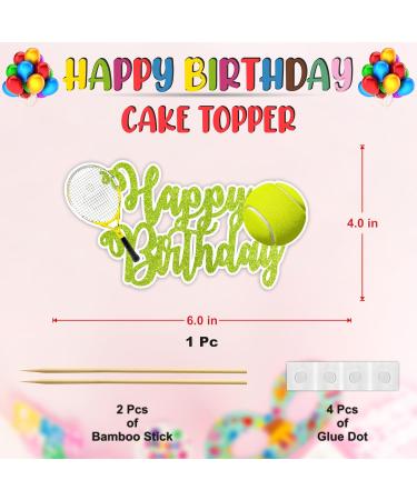 Seyal Tennis Happy Birthday Cake Topper - Buy Online on GoSupps.com