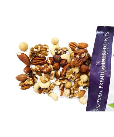 Daily Seven Raw Unsalted Nut Mix (Almonds, Brazil Nuts, Cashews, Hazelnuts, Macadamia Nuts, Pecans, Walnuts) Non-GMO Gluten-Free Keto Low-Carb Vegan Snack Daily Seven Nuts 3 Pound (Pack of 1)