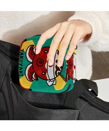 Japanese Takoyaki Octopus Menstrual Pad Storage Bag - Multicolored 09 for Women and Teen Girls - Buy Online on GoSupps.com