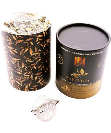 Moroccan Green Tea with Dried Sweet Mint - Premium Quality Moroccan Green Tea Box of 160 g - Buy Online on GoSupps.com