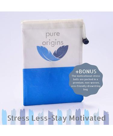 Pure Origins Motivational Stress Balls 6 Pack - Fidget Accessory for Stress Relief, Special Needs, Anxiety, ADHD, Autism - Coral - Buy Online on GoSupps.com