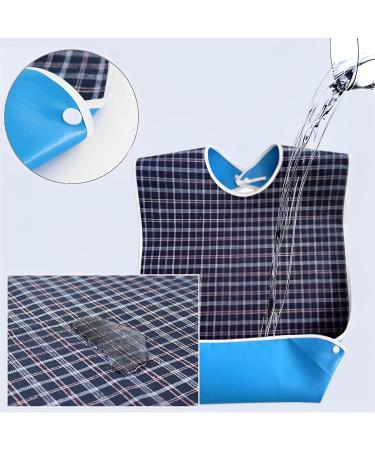 STBNVF Adult Bib - Waterproof Clothing Protector for Elderly - Men's and Women's Washable Adult Bib for Elderly - Buy Online on GoSupps.com