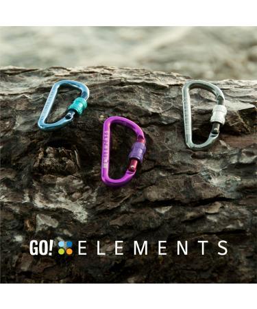Buy GO!elements Carabiner Keyring - Micro 6 Mini Snap Hook with Screw Cap - Perfect Small Keychain for Travel - International Shipping Available - Buy Online on GoSupps.com