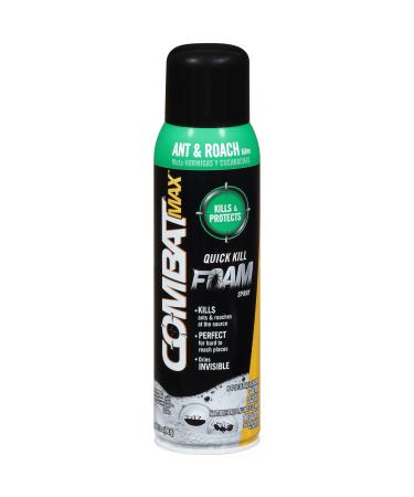 Combat Max Ant and Roach Killer Quick Kill Foam Spray, 17.5 Ounce