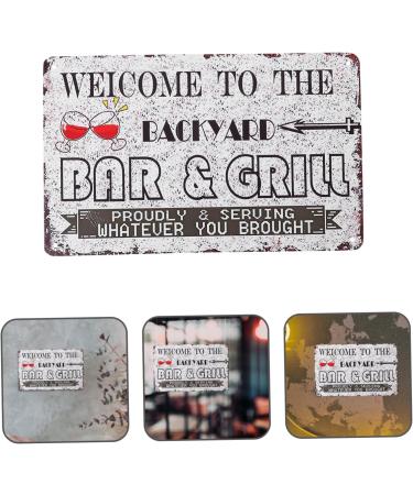 Yardenfun 1pc Tin Painting Beer Signs Antique Decor Retro Decor Backyard Quote Sign Metal Sign Coffee Plaque - Buy Online on GoSupps.com