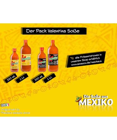  mexhaus Valentina hot salsa spicy sauce - 370 ml each spicy sauce bulk pack (3) - Buy Online on GoSupps.com