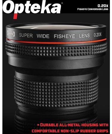 Opteka 0.20X Professional AF Fisheye Bundle for Canon EOS Digital SLR Cameras - Includes Microfiber and Lens Pen - Buy Online on GoSupps.com