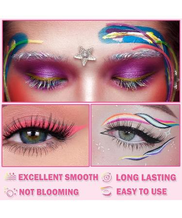 XINGXYUEL White Neon Eyeliner - Quick Dry Liquid Eyeliner for Everyday & Neon Party Makeup - Buy Online on GoSupps.com