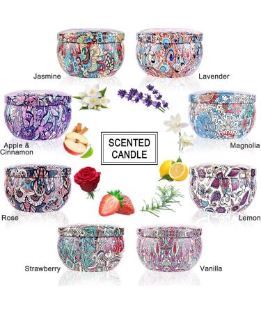 Fragrance Candlestick Set for Women - Aromatherapy Soy Wax Candles with Greeting Card | 160 Hours Burn Time | Perfect Gifts for Birthday Valentine's Day Mother's Day Yoga & More - 8 Colors Available - Buy Online on GoSupps.com