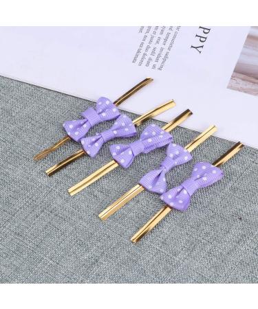 NUOBESTY 20pcs Metallic Ties Bag Sealers Ties Satin Tie Packing Ribbon Packaging Tape Cable Tie A Little Bit Purple Medium - Buy Online on GoSupps.com