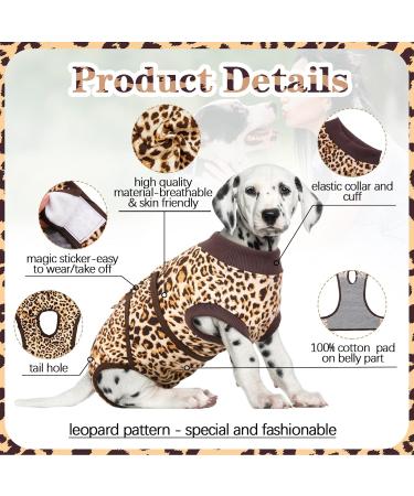 Kuoser Dog Body Suit for Post-Op Recovery | Breathable & Anti-Lick Design for Dogs & Cats | Ideal for Male Castration & Bitch Surgery - Buy Online on GoSupps.com