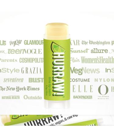 Hurraw! Lime Lip Balm 3 Pack: Organic Certified Vegan Cruelty and Gluten Free. Non-GMO 100% Natural Ingredients. Bee Shea Soy and Palm Free. Made in USA - Buy Online on GoSupps.com