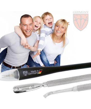 THREE SWORDS Cuticle Knife & Pusher - Premium Quality Cuticle Remover for Perfect Nails | International Shipping Available - Buy Online on GoSupps.com