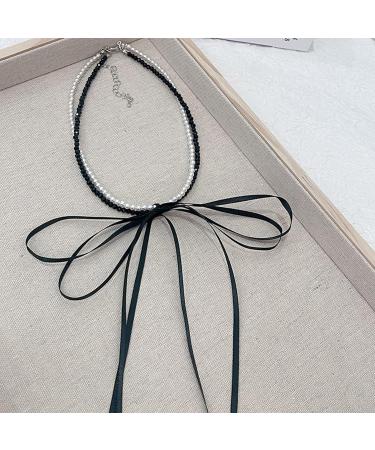 Handmade Southjieling Fashionable Pearl Necklace with Loop Trailer - Stylish Collarbone Chain for Women & Girls - Buy Online on GoSupps.com