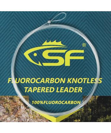 SF 3 Packs Pre-Tied Loop Fly Fishing Tapered Leader Fluorocarbon 7.5FT 9FT 12FT Clear-3Packs 7.5FT-5X - Buy Online on GoSupps.com