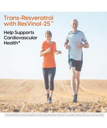 Doctor's Best Trans-Resveratrol 100 mg - 60 Veggie Caps for Heart & Antioxidant Support - Buy Online on GoSupps.com