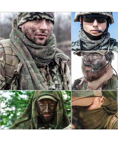 Fousam Sniper Veil Camo Mesh Net Tactical Scarf for Hunting, Shooting, and Outdoor Activities - Buy Online on GoSupps.com