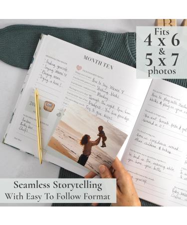 Watercolour Baby Record Book & Scrapbook | 132 Page Memory Album for Newborn Boy & Girl | Ideal Gift for Expecting Moms | New Baby Keepsake - Buy Online on GoSupps.com