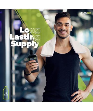 4-in-1 Men's Body Wash 16oz - All-in-One Facial Cleanser, Shampoo, Conditioner, Facewash - Eucalyptus Scent - For All Hair & Skin Types - Infused with Aloe & Shea - Fresh Sport Fragrance - Buy Online on GoSupps.com
