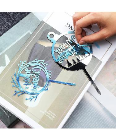 VIDELLY 10Pieces Christmas Acrylic Cake Topper Gold Merry Christmas Cake Toppers Christmas Cupcake Toppers Picks Party Props Xmas Holiday Cupcake Picks Christmas Theme Cupcake Topper Celebration Deco - Buy Online on GoSupps.com