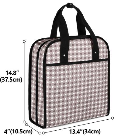 YARWO Embroidery Projects Storage Bag - Patented Design for Hoops, Floss, and Supplies | Gray Dots - Buy Online on GoSupps.com