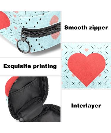 Love Heart Sanitary Napkin Storage Pocket | Portable Menstrual Cup Holder for Women & Teens | Color 12 - Buy Online on GoSupps.com