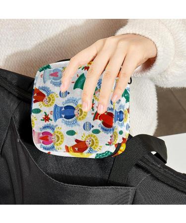 Magic Christmas Angel Snowflakes Patterns Portable Menstrual Cup Storage - Perfect for Women & Teenage Girls - Buy Online on GoSupps.com