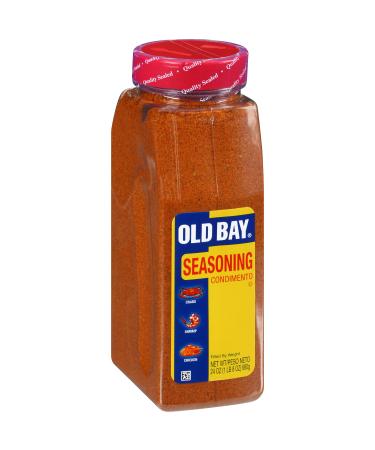 OLD BAY Seasoning, 24 oz - One 24 Ounce Container of OLD BAY All-Purpose Seasoning with Unique Blend of 18 Spices and Herbs for Crabs, Shrimp, Poultry, Fries, and More 1.5 Pound (Pack of 1)