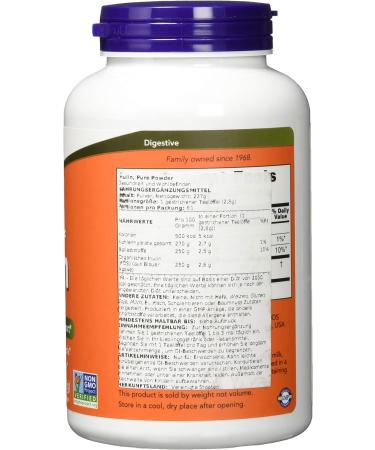 Organic Inulin Powder 8 Oz - Natural Prebiotic Fiber Supplement - Buy Online on GoSupps.com