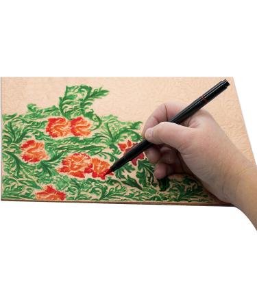 Realeather F2400-01 Earth Tones Leather Dye Marker Pens (6 Pack) - Buy Online on GoSupps.com
