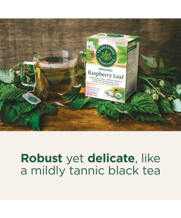 Traditional Medicinals - Organic Raspberry Leaf Herbal Women's Tea (Pack of 1) - Sustainably Sourced Fair Wild Red Raspberry Leaf - 16 Tea Bags Total - Buy Online on GoSupps.com