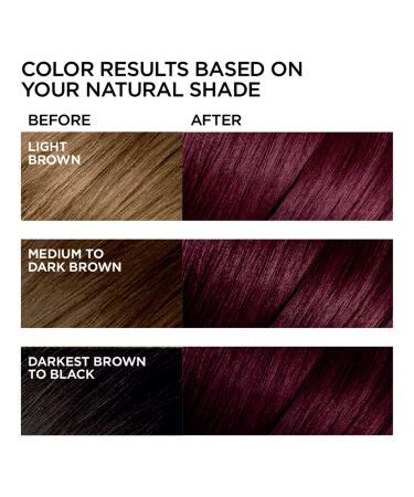 L'Oreal Paris Feria V38 Violet Noir Hair Color Dye - Intense Deep Violet | 1 Count - Buy Online on GoSupps.com