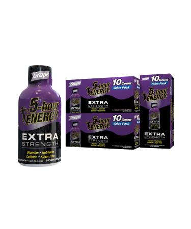 5-Hour ENERGY Shots Extra Strength, Grape Flavor - 30 Count