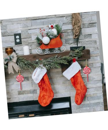 HOLIDYOYO 4pcs Lollipop Pendant Christmas Tree Hanging Peppermint Fake Christmas Candy Lollipops Red Plastic Red 11.60X5.00X1.60CM - Buy Online on GoSupps.com