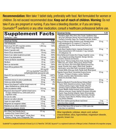 Nature's Way Alive! Men's Ultra Complete Multivitamin - High Potency B-Vitamins for Energy, 60 Tablets - Buy Online on GoSupps.com