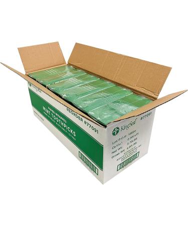 KingSeal Mint Flavored Birch Toothpicks, Eco-Friendly & Compostable - 4,000 Count Bulk Pack - Buy Online on GoSupps.com