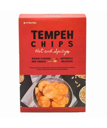 Archipelago ARCHIPELAGO TEMPEH CHIPS HOT and SPICY-140 GR,HEALTHIER CHIPS,NO-MSG