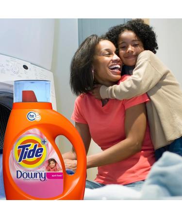 Tide Plus A Touch of Downy Liquid Laundry Detergent - April Fresh 84 fl oz | 59 Loads | HE Compatible - Best International Shipping Rates - Buy Online on GoSupps.com