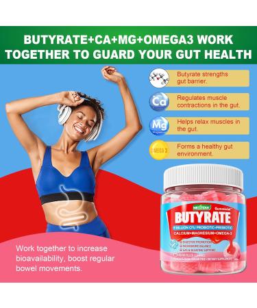 Nextdia 2 Pack Sugar Free Vitamin C + D3 + Zinc Gummies for Adults 50+ + 1 Pack Butyrate Gummies - Buy Online on GoSupps.com