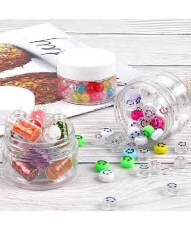 24 Pack 1 oz Clear Plastic Cosmetic Jars with Lids, Labels - Travel Storage for Lotion, Cream, Makeup - TUZAZO - Buy Online on GoSupps.com