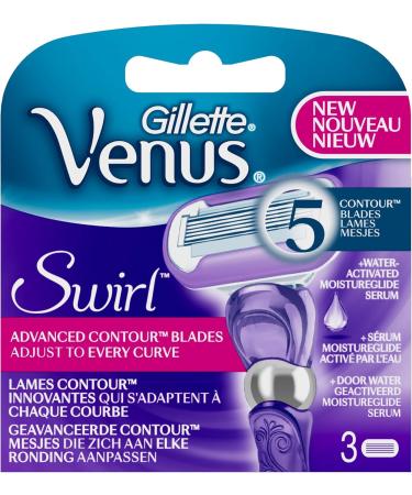 Gillette Venus Extra Smooth Swirl Women's Shaver 3 Refills - Buy Online on GoSupps.com