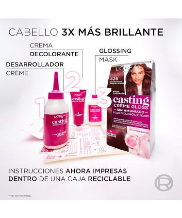 LOreal Paris Casting Creme Gloss Ba o De Color 426 Casta o Rojizo 1 unit (Lot de 1) - Buy Online on GoSupps.com