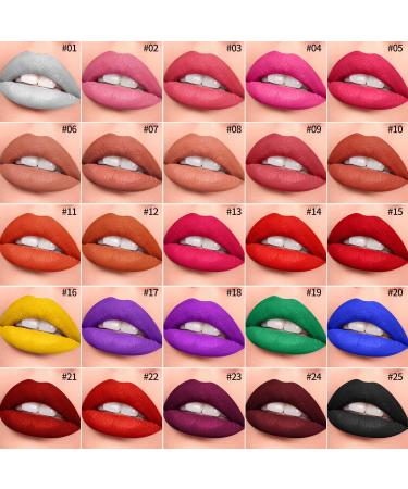 DE'LANCI 25 Color Lip Gloss Lipstick Palette - Professional Moisturizing & Long Lasting Makeup in Nude, Red, Peach, Pink Shades - Waterproof & Pigmented for Festival, Halloween, Body & Face Paint - Ideal for Girl/Women/ba - Buy Online on GoSupps.com