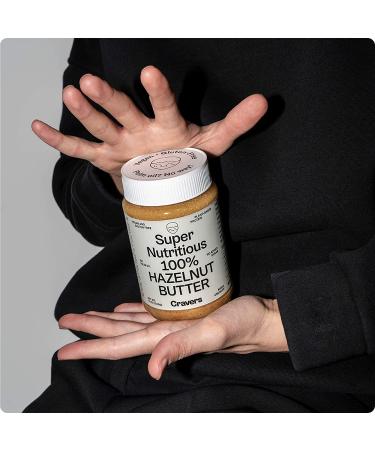 Cravers 100% Hazelnut Butter - Vegan, Gluten-Free, Keto-Friendly, No Palm Oil, Non-GMO, Sugar Free Spread - 12oz Jar - Buy Online on GoSupps.com