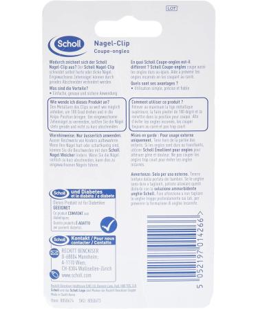 Scholl Nail Clip - Effortless Foot Grooming Tool for Hard & Thick Nails - Durable Lever System - Perfect for Well-Groomed Feet - Buy Online on GoSupps.com