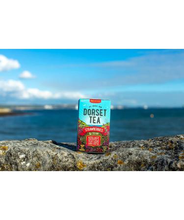 Dorset Tea Strawberries & Cream Tea 4 Boxes x 20 Tea Bags (80 Fruit Tea Bags Total) Strawberry Flavoured Herbal Tea Bags - Buy Online on GoSupps.com