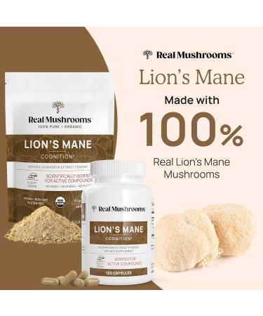 Lions Mane Powder Extract Capsules | Boost Mental Clarity & Focus | Immune Support Supplement | Gluten Free & International Shipping - Buy Online on GoSupps.com