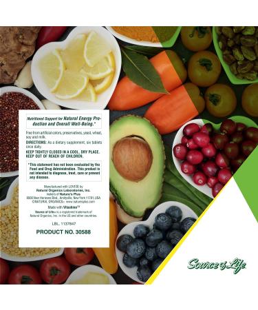 Nature's Plus Source of Life Multi-Vitamin & Mineral - Iron-Free 180 Tablets - Buy Online on GoSupps.com