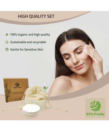 Buy Your VIP Skin Washable Slighting Pads | 12 Reusable Organic Cotton & Bamboo Pads - Eco-Friendly Sustainable and Perfect for All Skin Types - Buy Online on GoSupps.com